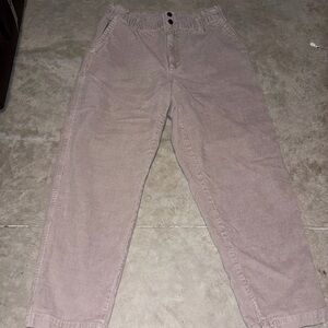 Universal Thread Straight-Leg Corduroy Pants in Dusty Mauve